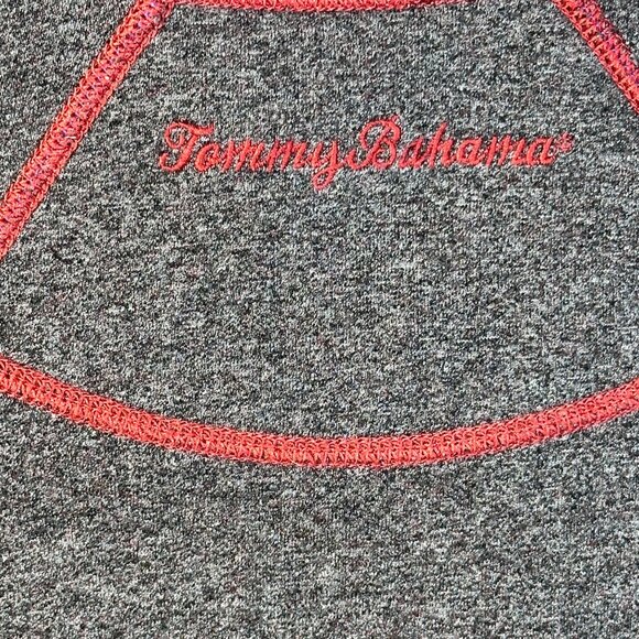 Tommy Bahama Mens Reversible 1/4 Zip Pullover Sweater XL Red Gray Coastal Casual - Picture 9 of 11